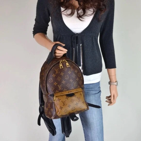Louis Vuitton RETAIL $1,850 Brown Tan Monogram Backpack-Include the LV Box-dusty - Picture 6 of 15